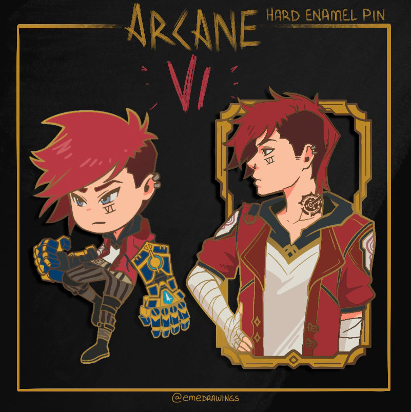 Vi Enamel Pin