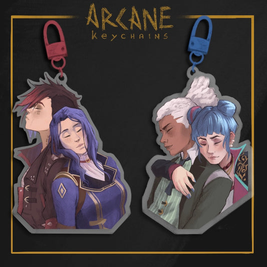 Ekko & Powder and Vi & Caitlyn Acrylic Charm [Preorder]