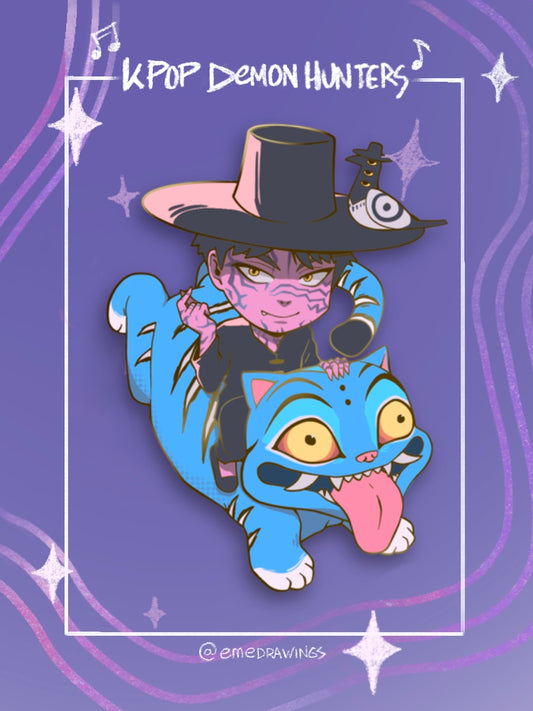 Jinu, Derpy and Crow Enamel Pin [PREORDER]
