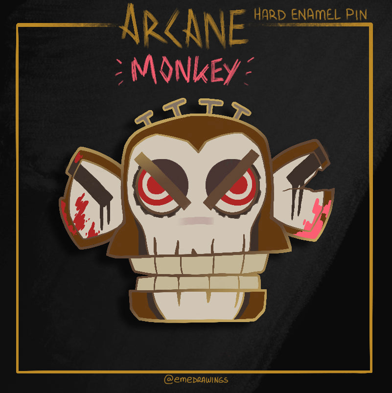 Monkey Enamel Pin - [Preorder]