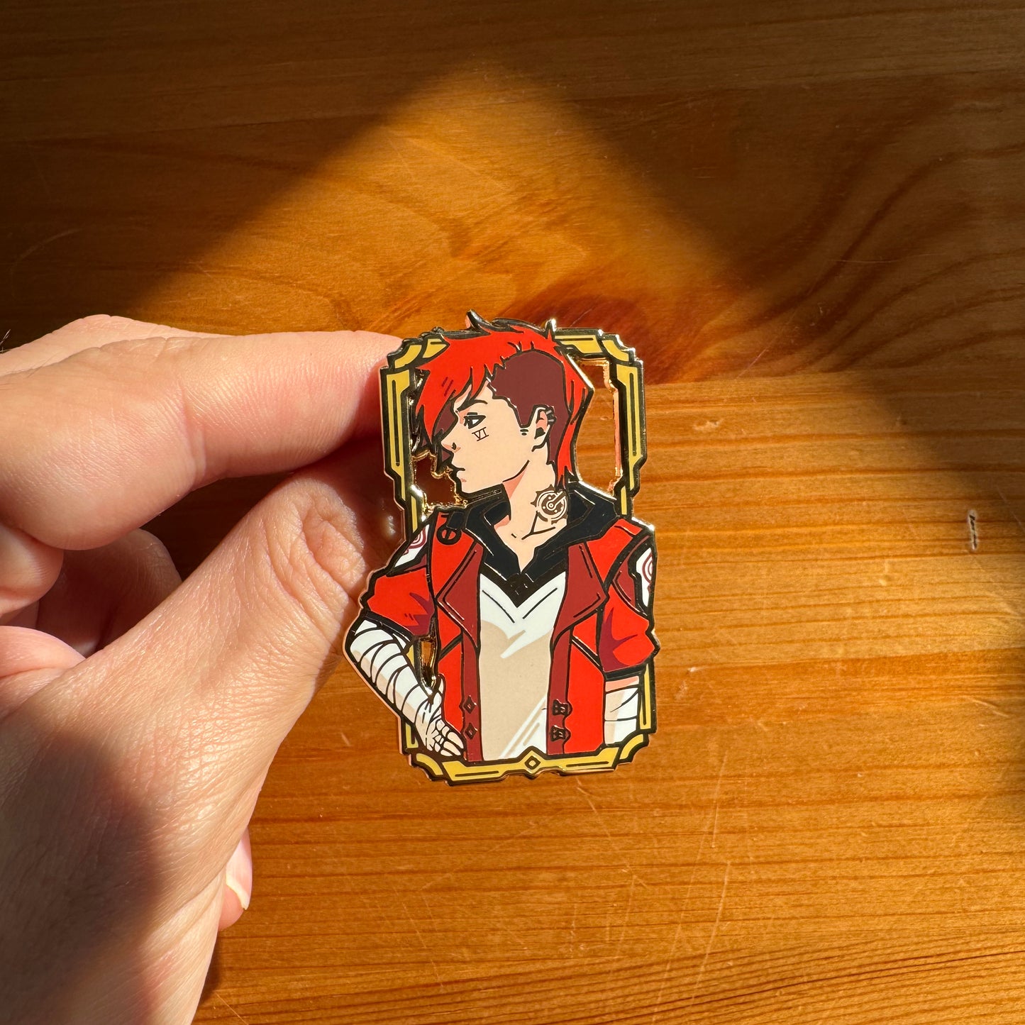 Vi Enamel Pin