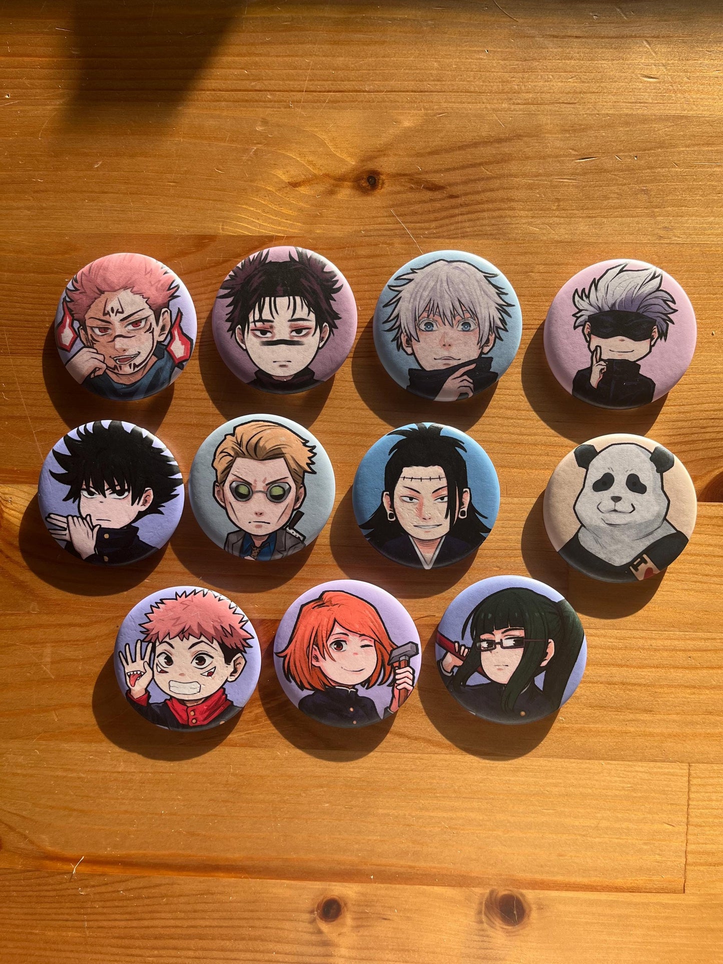 Jujutsu Kaisen Buttons