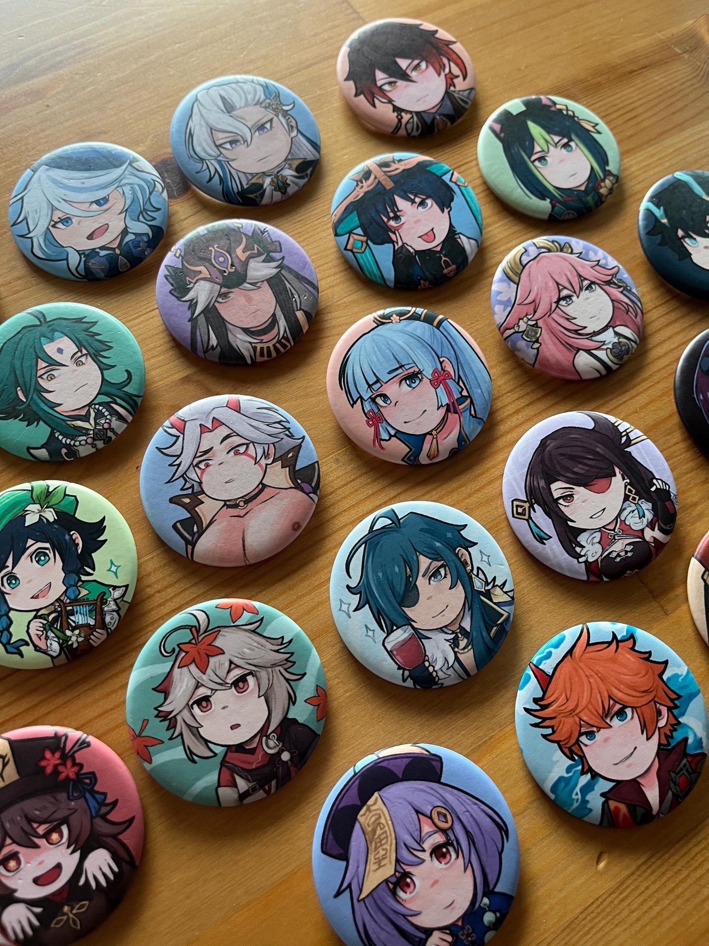 Genshin Impact & Honkai Star Rail Buttons