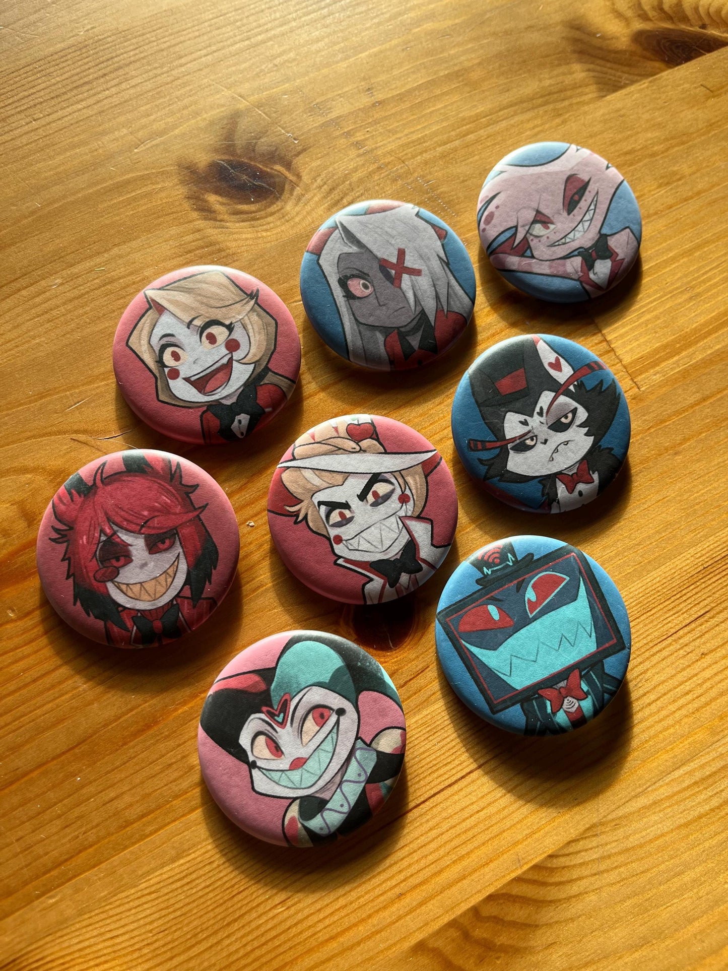 Hazbin Hotel Buttons