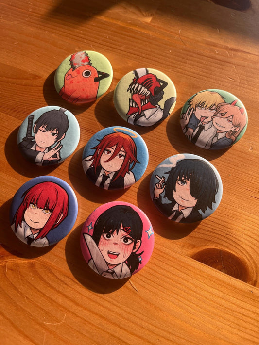 Chainsaw Man Buttons