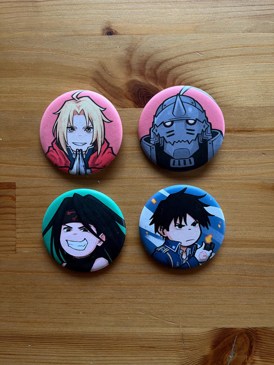 Full Metal Alchemist Buttons