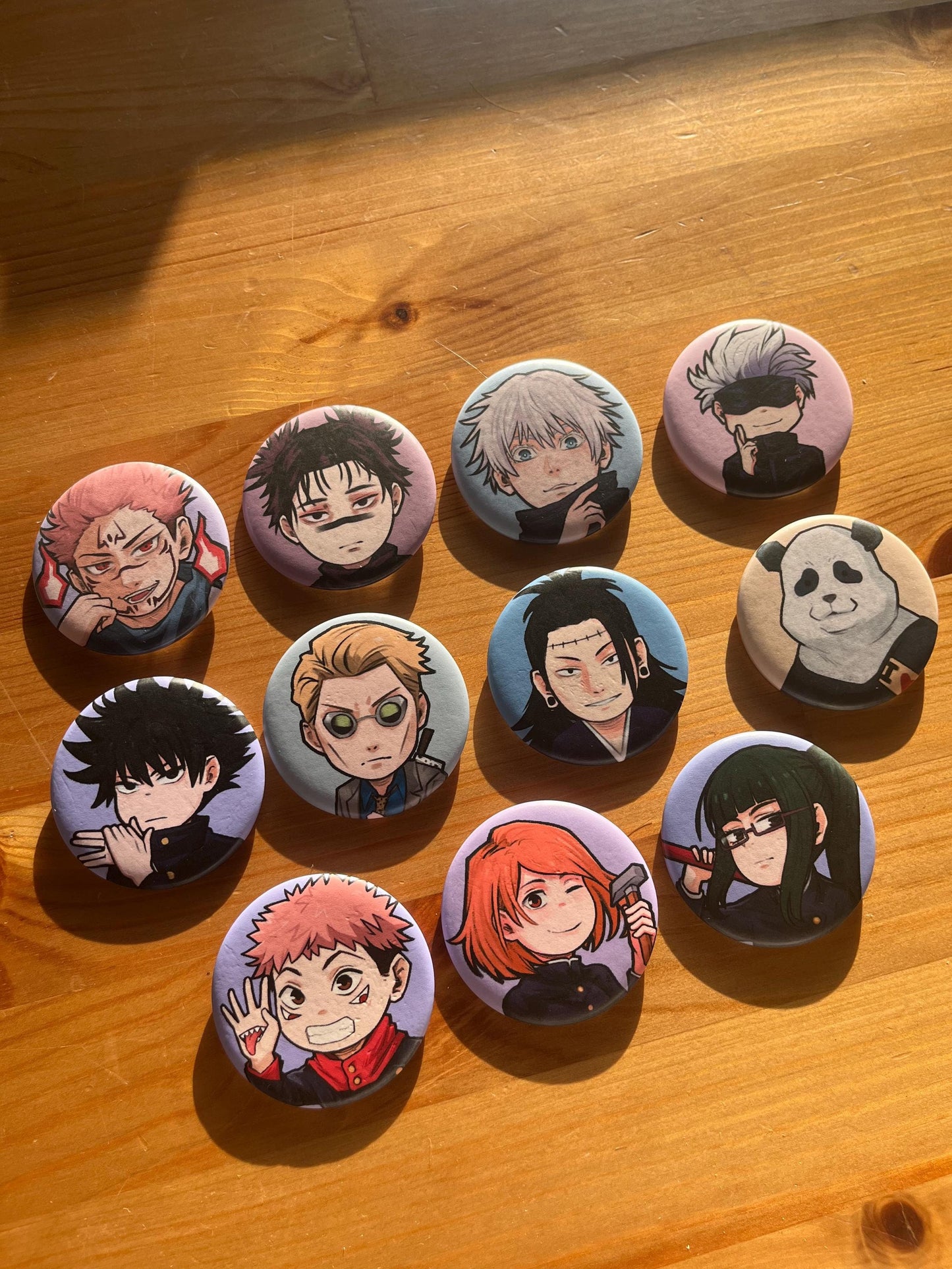 Jujutsu Kaisen-Buttons